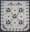 Rose Garden Applique Amish Quilt 104x115