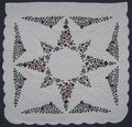 Resting Heart Applique Amish Quilt 104x108