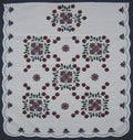 Windblown Rose Applique Amish Quilt 102x114