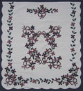 Dogwood Flower Applique Amish Quilt 101x115