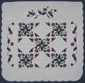 Poppy Garden Applique Amish Quilt 104x111