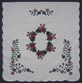 Flower Bouquet Applique Amish Quilt 103x112