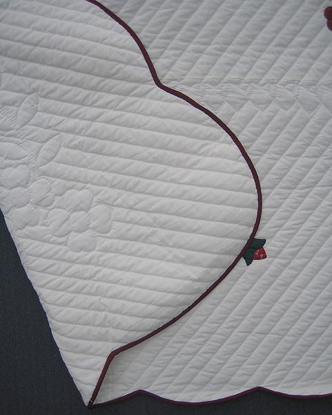 Flower Bouquet Applique Amish Quilt 103x112