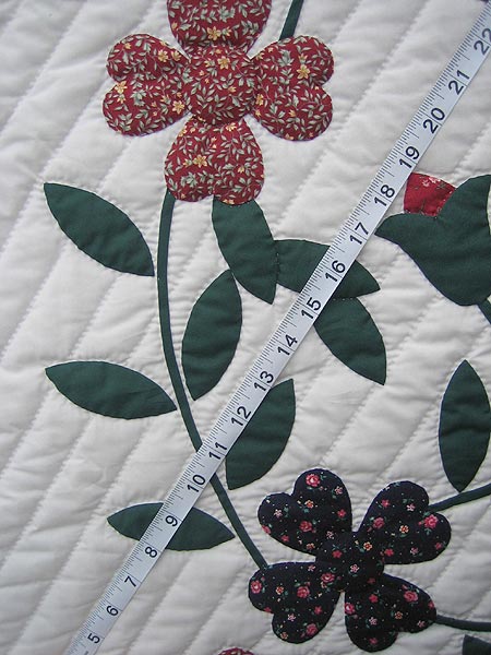 Flower Bouquet Applique Amish Quilt 103x112