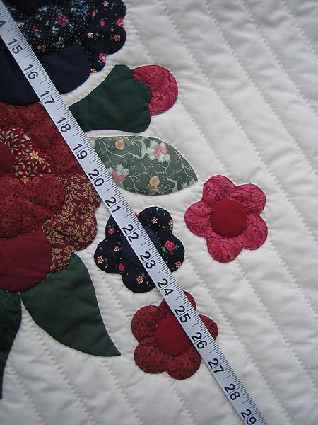 Flower Bouquet Applique Amish Quilt 103x112