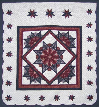 Rising Stars Patchwork Amish Quilt 103x114