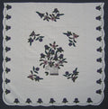 Victorian Basket Flowers Amish Quilt 103x111
