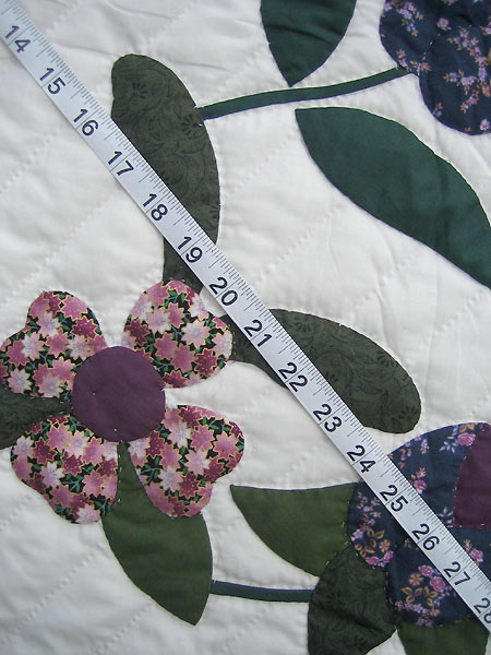 Victorian Basket Flowers Amish Quilt 103x111