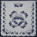 Basket Grapes Applique Amish Quilt 101x109