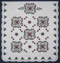 Windy Rose Applique Amish Quilt 101x112