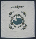 Peacock Applique Amish Quilt 103x112