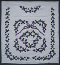 Country Grapes Applique Amish Quilt 96X106