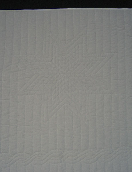 Star Wholecloth Amish Quilt Twin 77x104