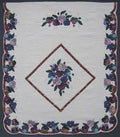 Pansy Bouquet Applique Amish Quilt 94x109