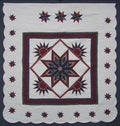 Rising Sun Star Patchwork Amish Quilt 104x112
