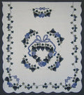 Glorious Grapes Applique Amish Quilt 101x115