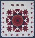 Bethlehem Star Patchwork Amish Quilt Red 101x111
