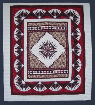 Rising Mariners Star Amish Quilt 103x114