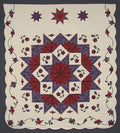 Broken Star Flower Patchwork Amish Quilt 100x111