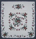 Poppy Garden Applique Amish Quilt 102x111