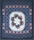 Patchwork Rose Garden Amish Quilt 96x114