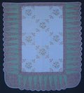 Flower Butterfly Embroidered Amish Quilt 87x99