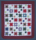 Star Stars Patchwork Amish Quilt 99x112
