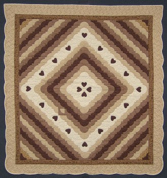 Ocean Heart Patchwork Amish Quilt 96x106