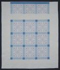 Embroidered Flowers Patchwork Amish Quilt 91x108