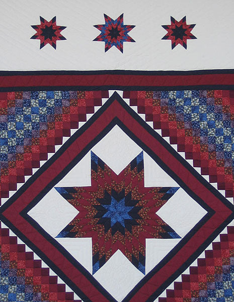 Stars Common Amish Quilt 100x108