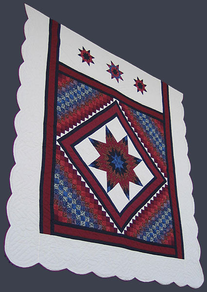 Stars Common Amish Quilt 100x108