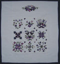 Floral Sampler Patchwork Amish Quilt 102x111