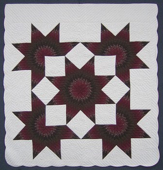 Starburst Patchwork Amish Quilt 104x113