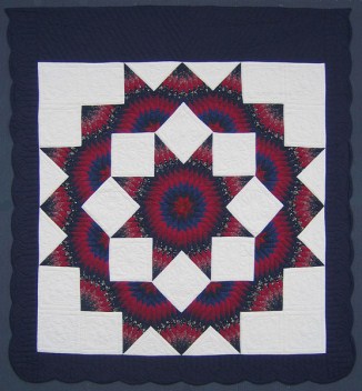 Broken Star Patchwork Amish Quilt 103x114