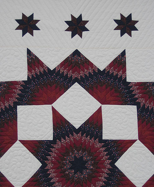 Broken Star Patchwork Amish Quilt 101x112