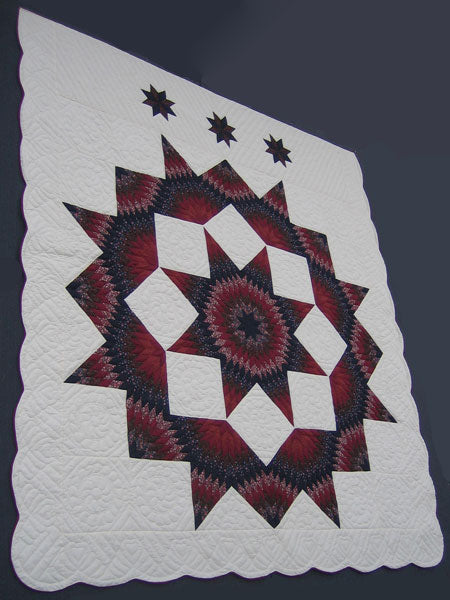 Broken Star Patchwork Amish Quilt 101x112