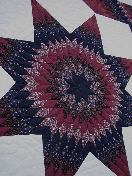 Broken Star Patchwork Amish Quilt 101x112