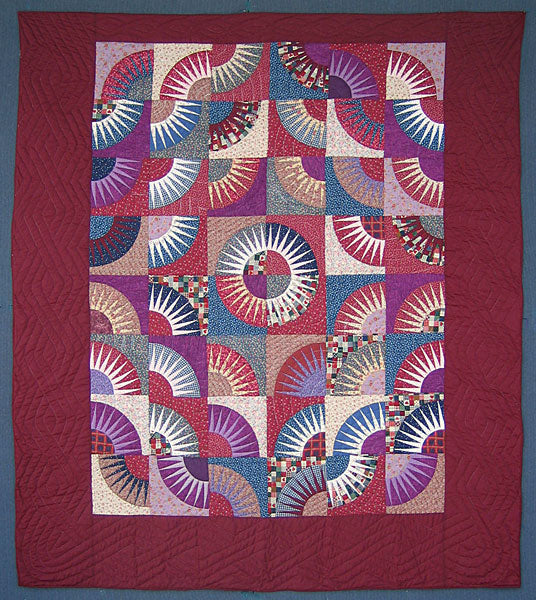 Kaleidoscope Star Patchwork Amish Quilt 100x112
