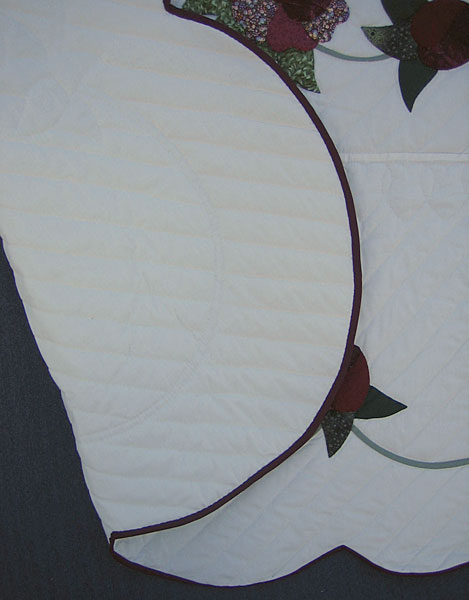 Lancaster Flower Applique Amish Quilt 102x112