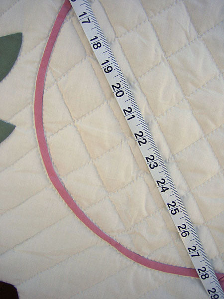 Lancaster Flower Applique Amish Quilt 102x112