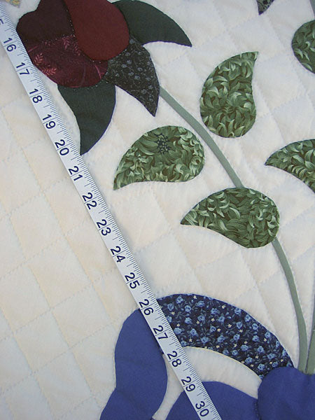 Lancaster Flower Applique Amish Quilt 102x112