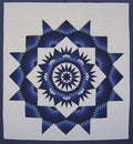 Broken Compass Star Amish Quilt 103x115