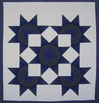 Starburst Patchwork Amish Quilt 105x113