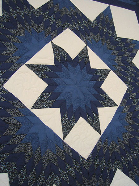 Star Stars Patchwork Amish Quilt 100x113