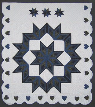 Diamond Star Patchwork Quilt 101x113