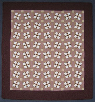Tumbling Blocks Patchwork Amish Quilt 101x111