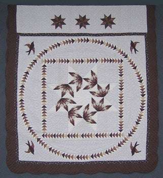 Autumn Migration Amish Quilt 101x114
