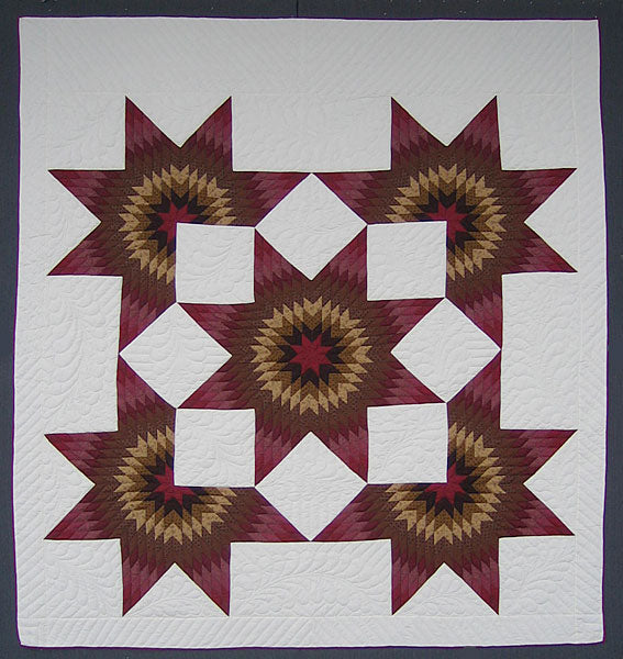 Star Burst Amish Quilt 103x112