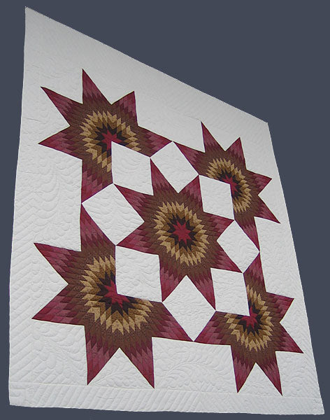 Star Burst Amish Quilt 103x112