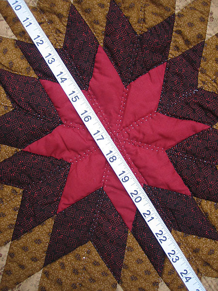 Star Burst Amish Quilt 103x112